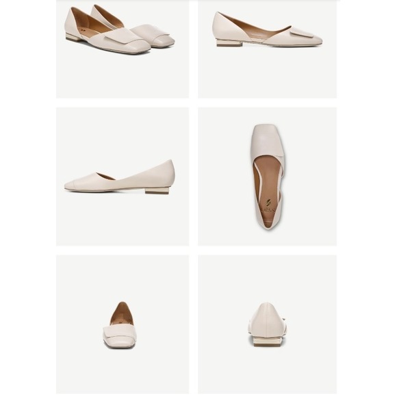 $130 NEW Franco Sarto Tracy Flat in Cream Leather Size 13M supply soft classic - Picture 1 of 6